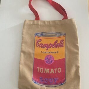 Andy Warhol Campbell's Tomato Soup Tote Bag